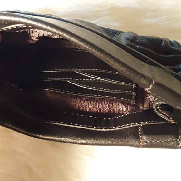 Cole Haan Black Leather Vintage Clutch - Picture 5 of 6